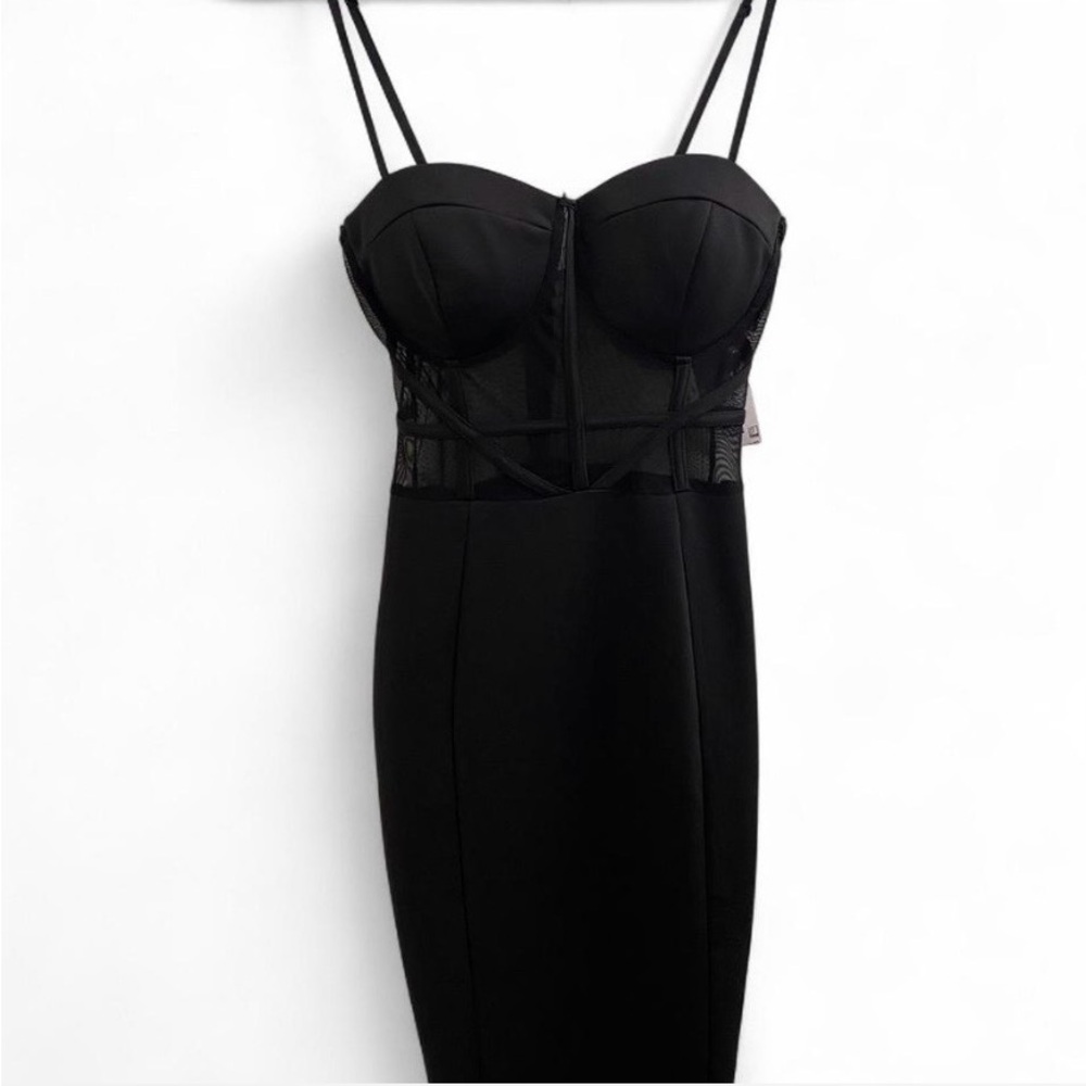 Windsor Black Midi Dress